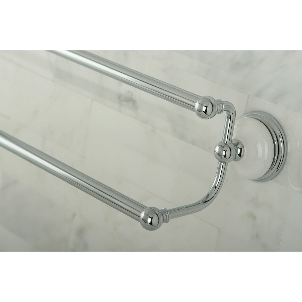 Victorian BA1113C 24-Inch Dual Towel Bar, Polished Chrome