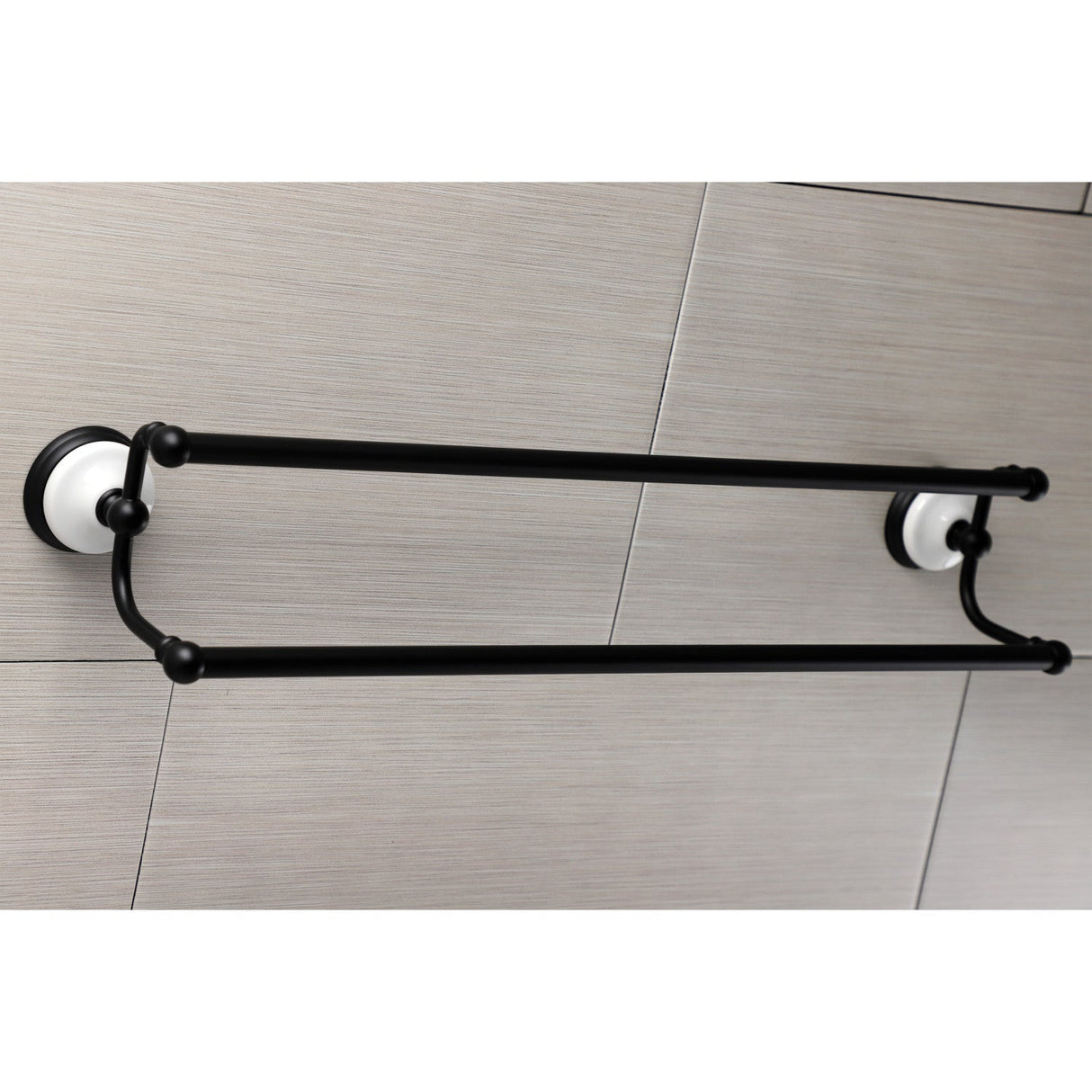 Victorian BA1113MB 24-Inch Dual Towel Bar, Matte Black