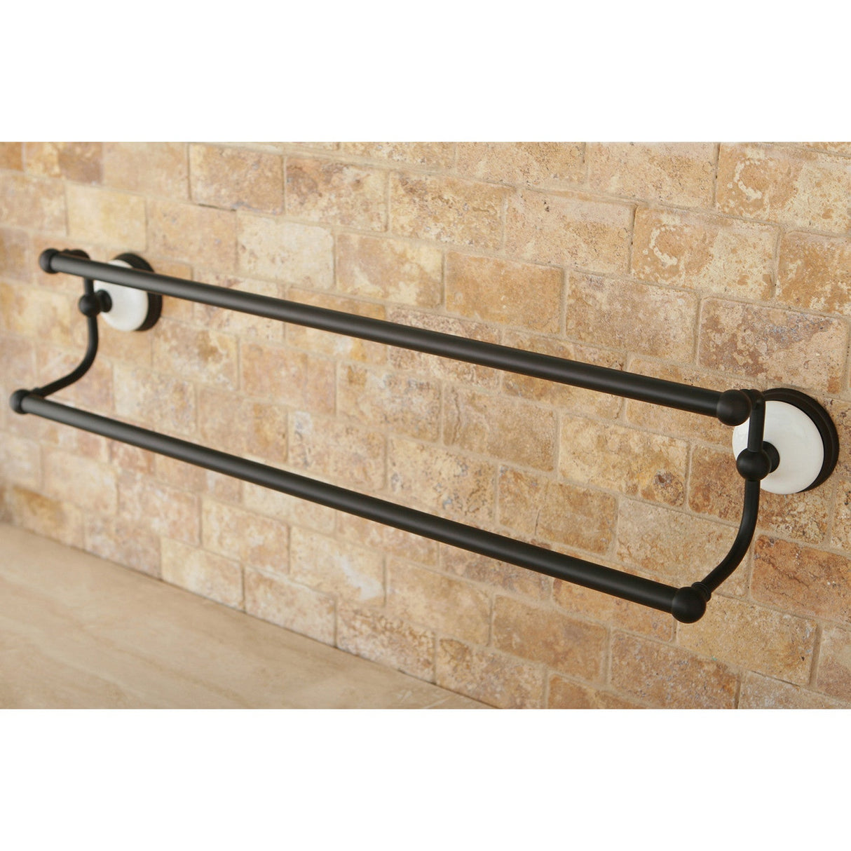 Victorian BA1113ORB 24-Inch Dual Towel Bar, Oil Rubbed Bronze