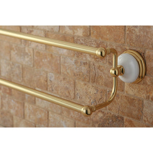 Victorian BA1113PB 24-Inch Dual Towel Bar, Polished Brass