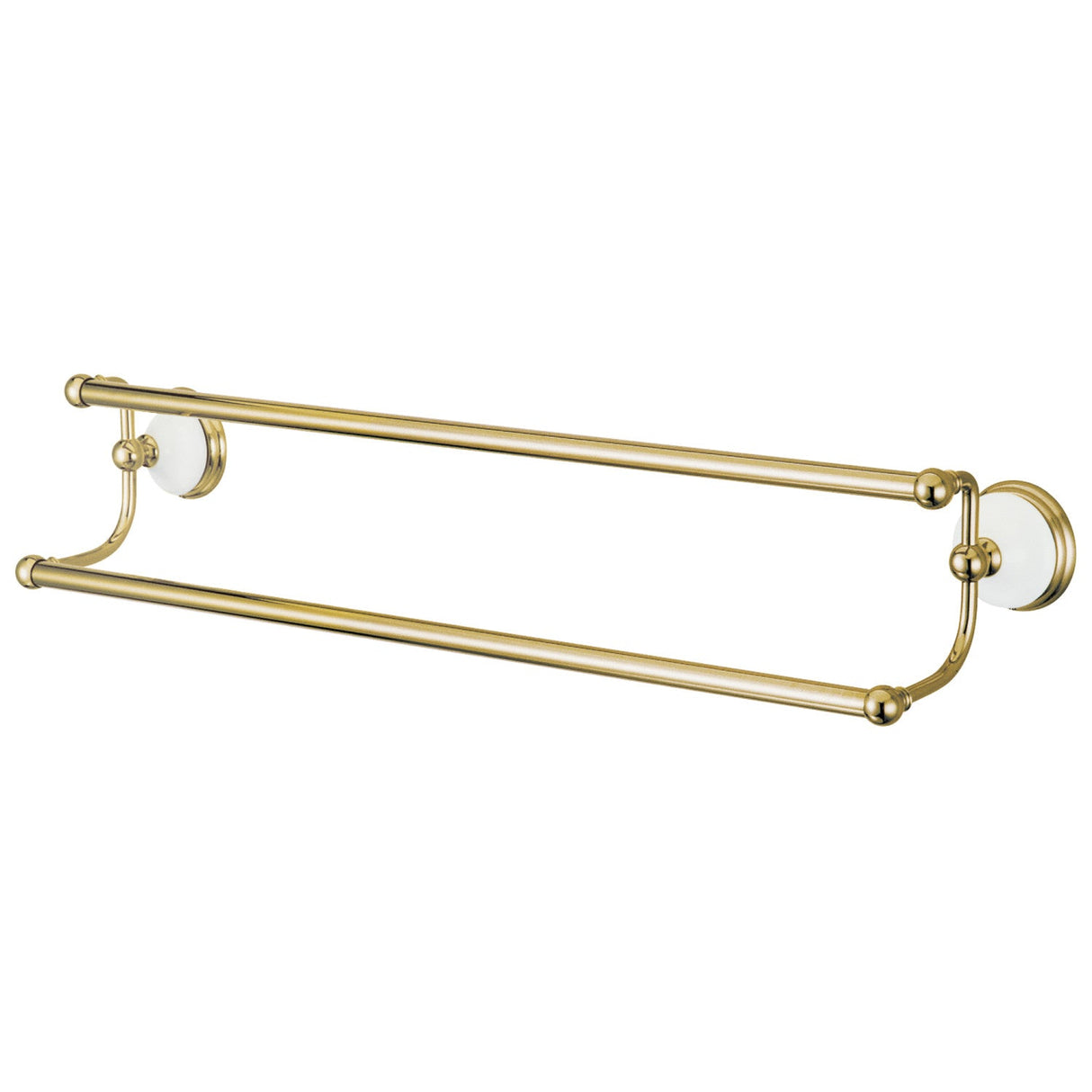 Victorian BA1113PB 24-Inch Dual Towel Bar, Polished Brass