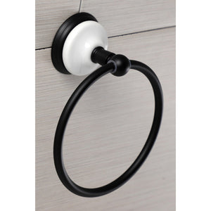 Victorian BA1114MB Towel Ring, Matte Black