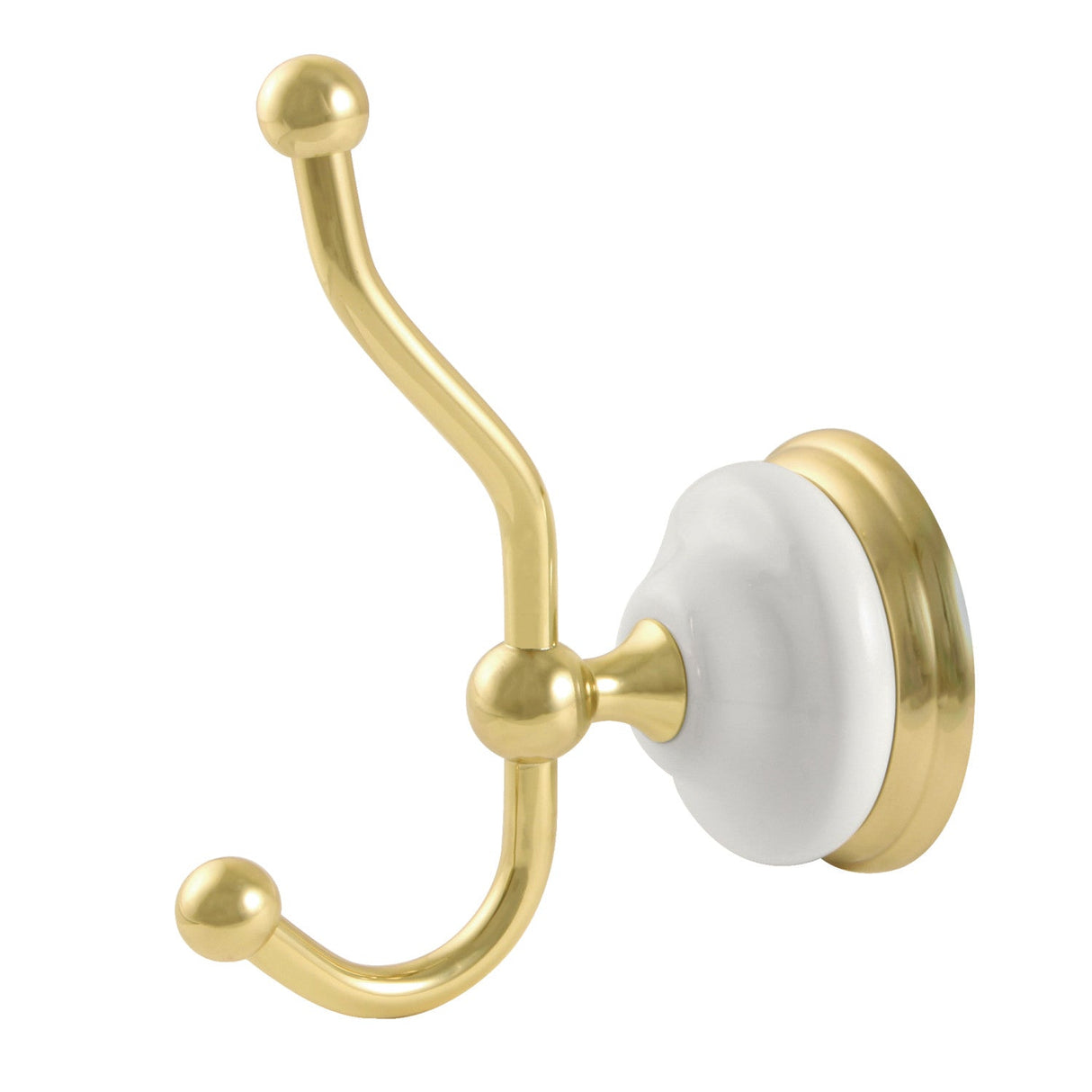 Victorian BA1117PB Robe Hook, Polished Brass