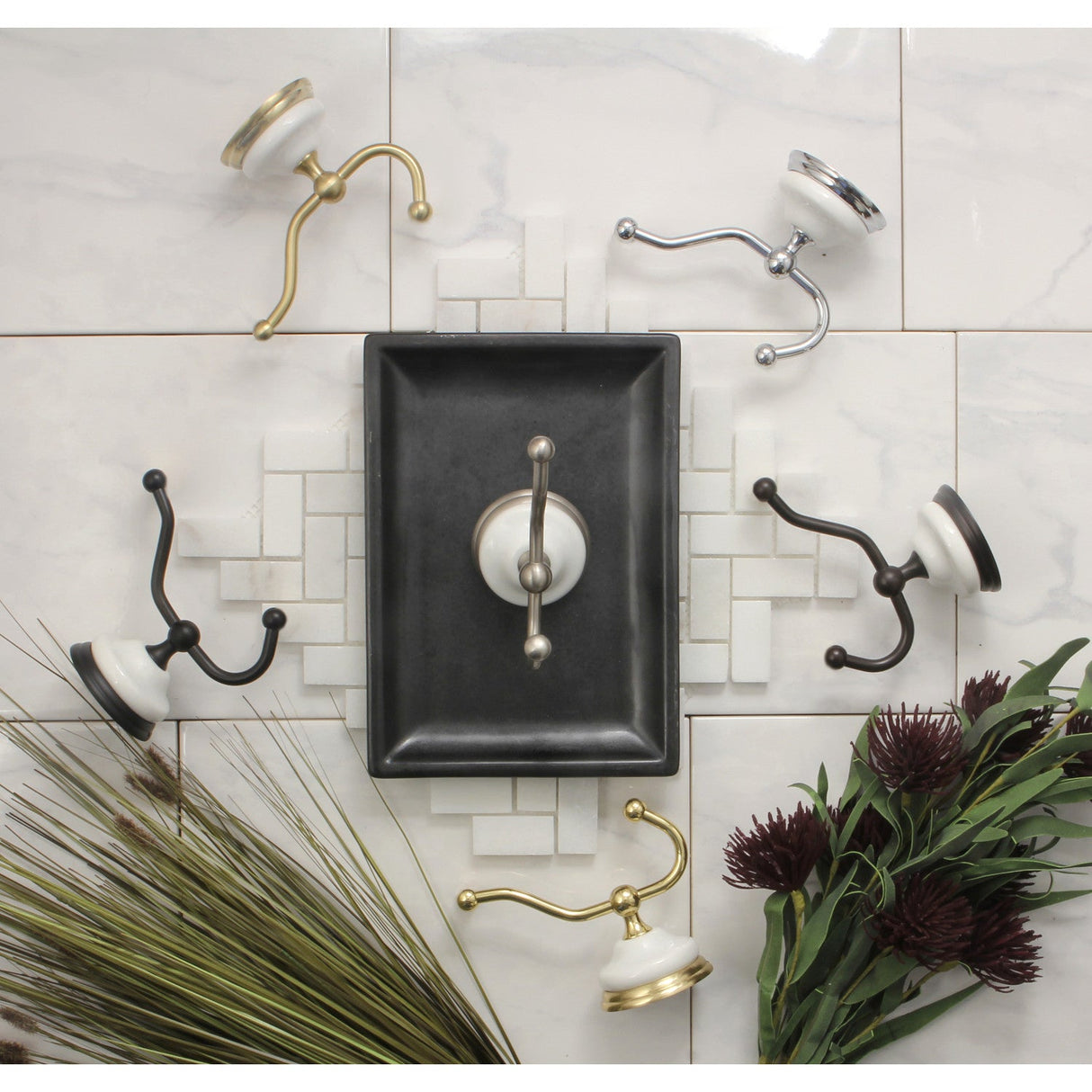 Victorian BA1117SN Robe Hook, Brushed Nickel