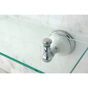 Victorian BA1119C Glass Shelf, Polished Chrome