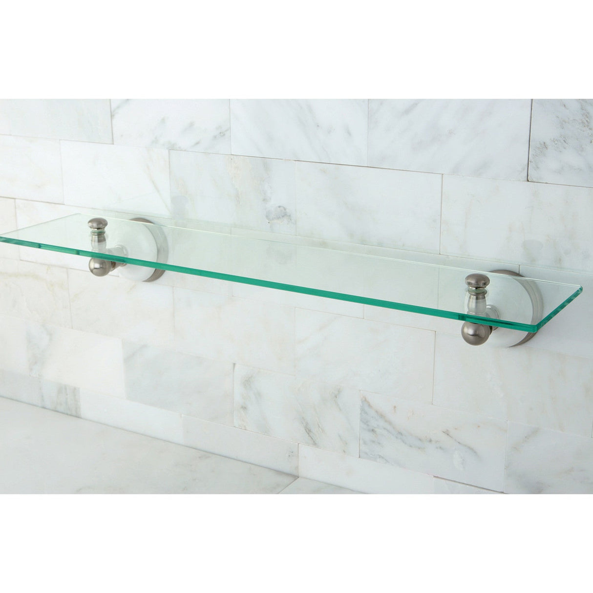 Victorian BA1119SN Glass Shelf, Brushed Nickel