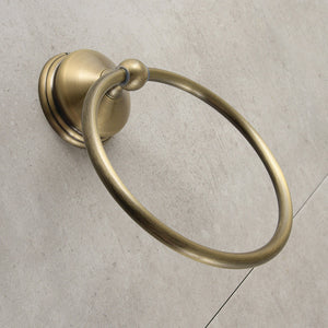 Vintage BA1164AB Towel Ring, Antique Brass