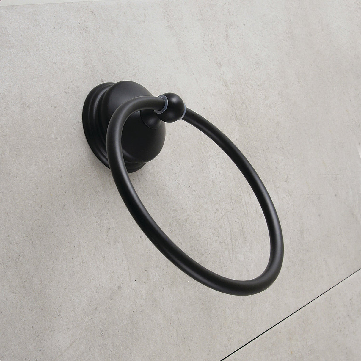 Vintage BA1164MB Towel Ring, Matte Black