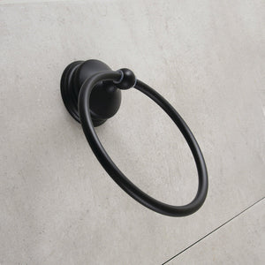 Vintage BA1164MB Towel Ring, Matte Black