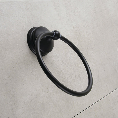 Vintage BA1164MB Towel Ring, Matte Black