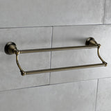 Heritage BA175318AB 18-Inch Dual Towel Bar, Antique Brass