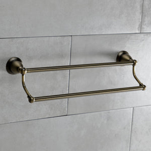 Heritage BA175318AB 18-Inch Dual Towel Bar, Antique Brass