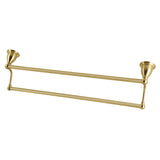 Heritage BA1753BB 24-Inch Dual Towel Bar, Brushed Brass