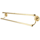 Milano BA2713PB 24-Inch Dual Towel Bar, Polished Brass