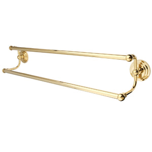 Milano BA2713PB 24-Inch Dual Towel Bar, Polished Brass