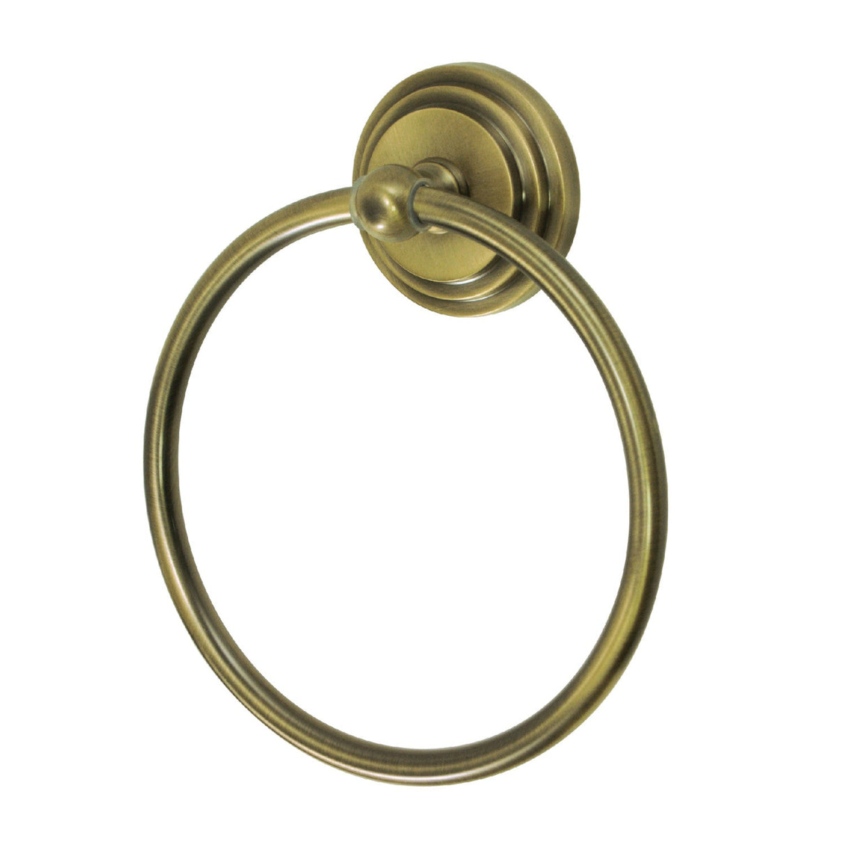 Milano BA2714AB Towel Ring, Antique Brass