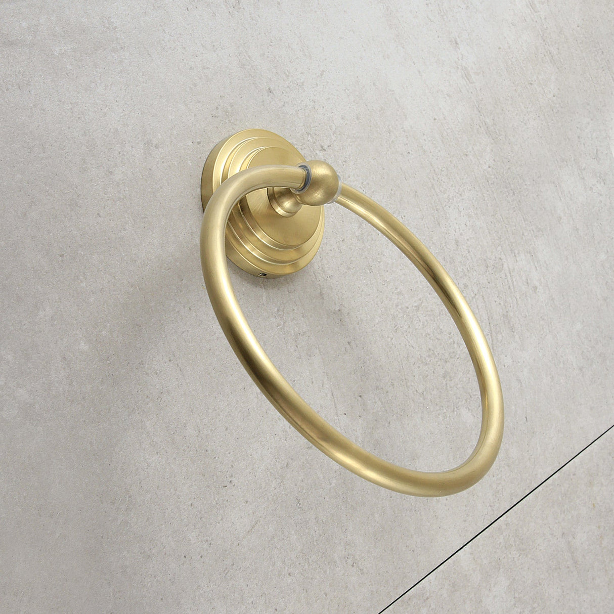 Milano BA2714BB Towel Ring, Brushed Brass