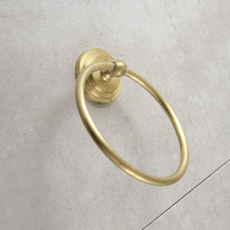 Milano BA2714BB Towel Ring, Brushed Brass