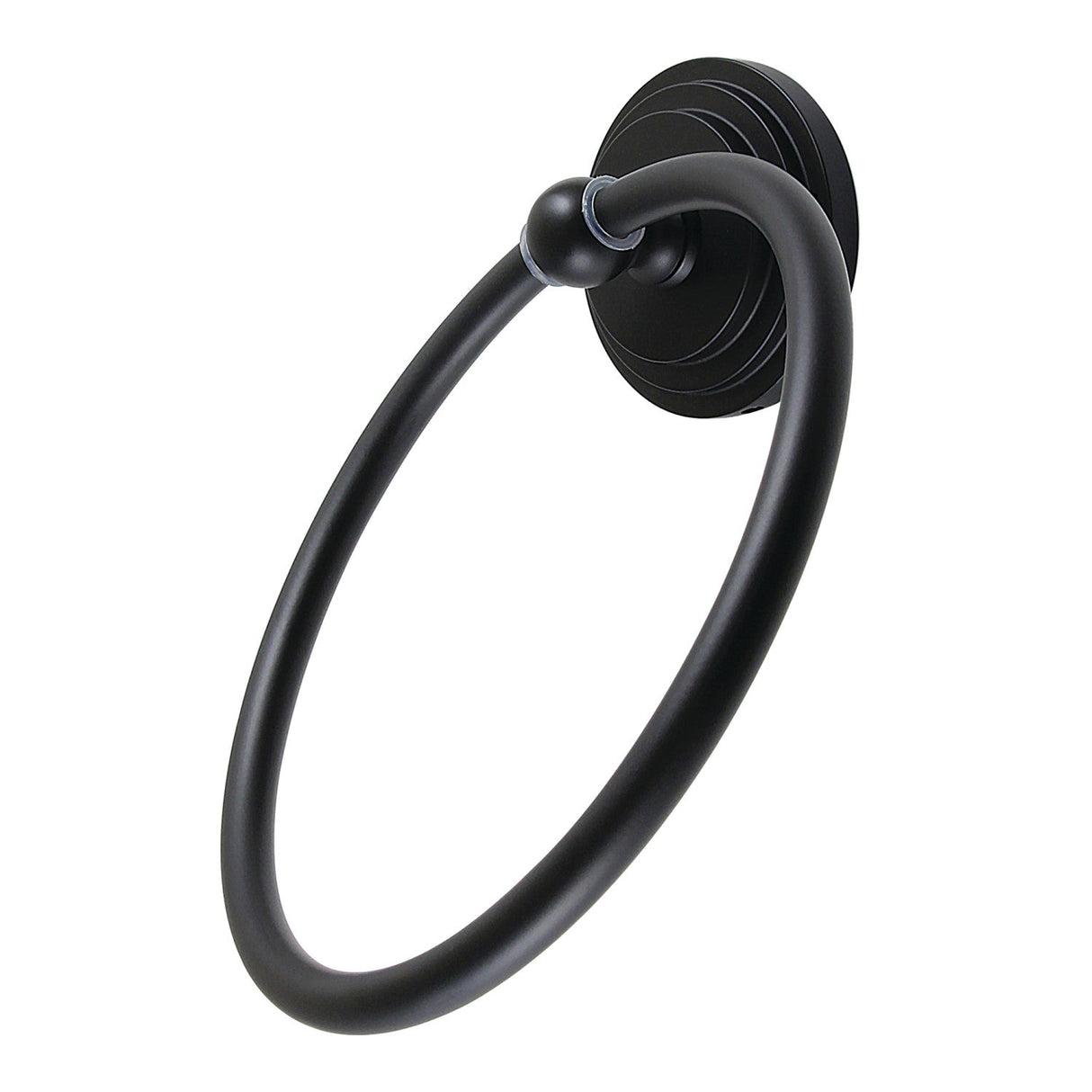 Milano BA2714MB Towel Ring, Matte Black