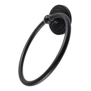 Milano BA2714MB Towel Ring, Matte Black