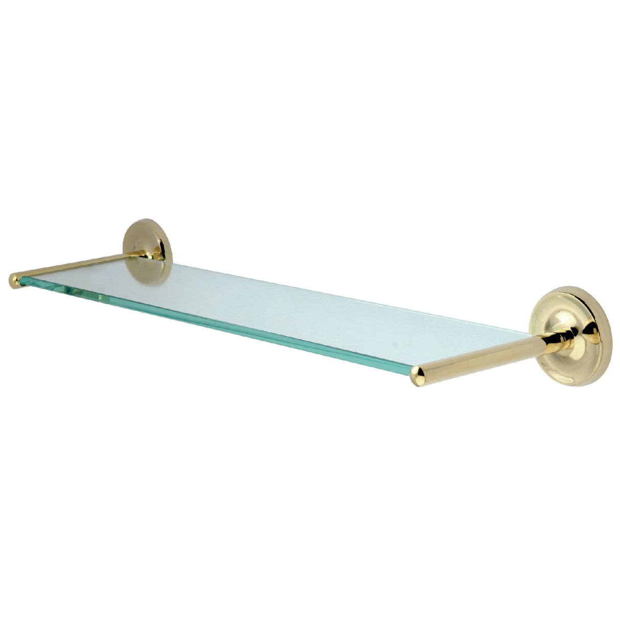 Classic BA319PB Glass Shelf, Polished Brass