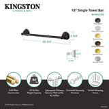 Restoration BA3962BB 18-Inch Towel Bar, Brushed Brass