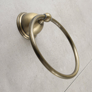 Restoration BA3964AB Towel Ring, Antique Brass