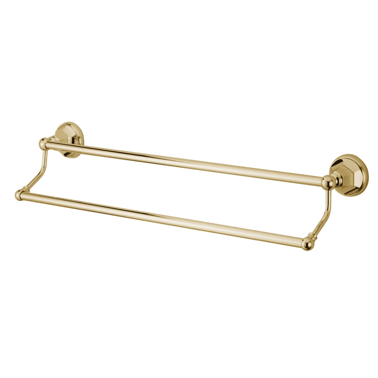 Metropolitan BA4813PB 24-Inch Dual Towel Bar, Polished Brass