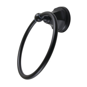 Metropolitan BA4814MB Towel Ring, Matte Black