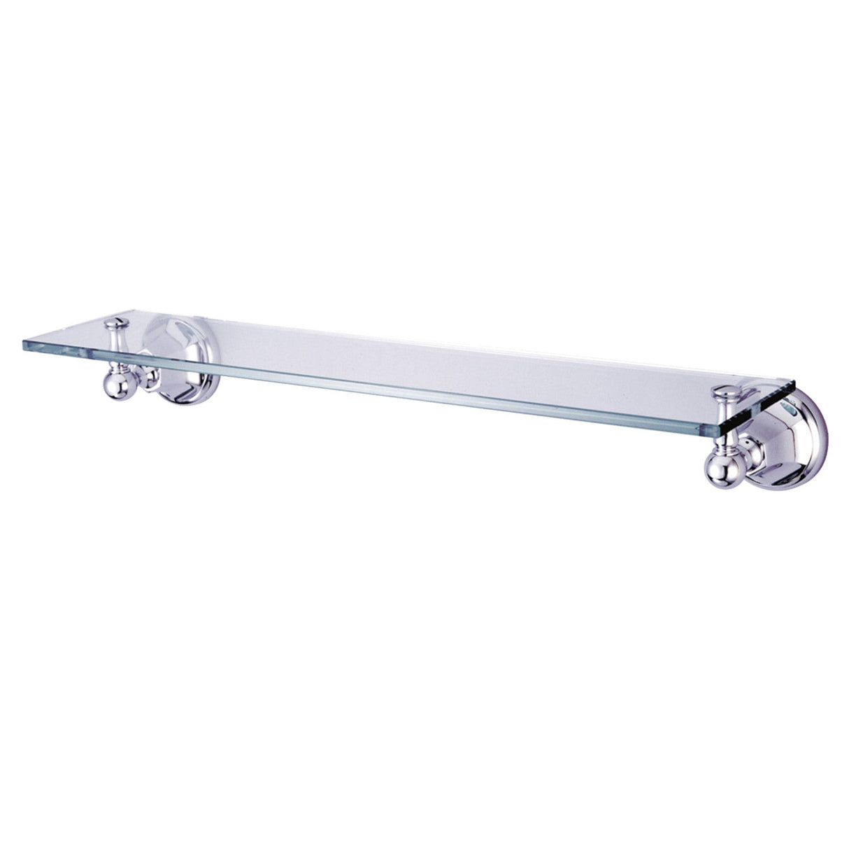 Metropolitan BA4819C Glass Shelf, Polished Chrome