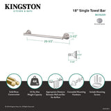 Royale BA5562SN 18-Inch Towel Bar, Brushed Nickel