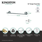 Concord BA8212C 18-Inch Towel Bar, Polished Chrome