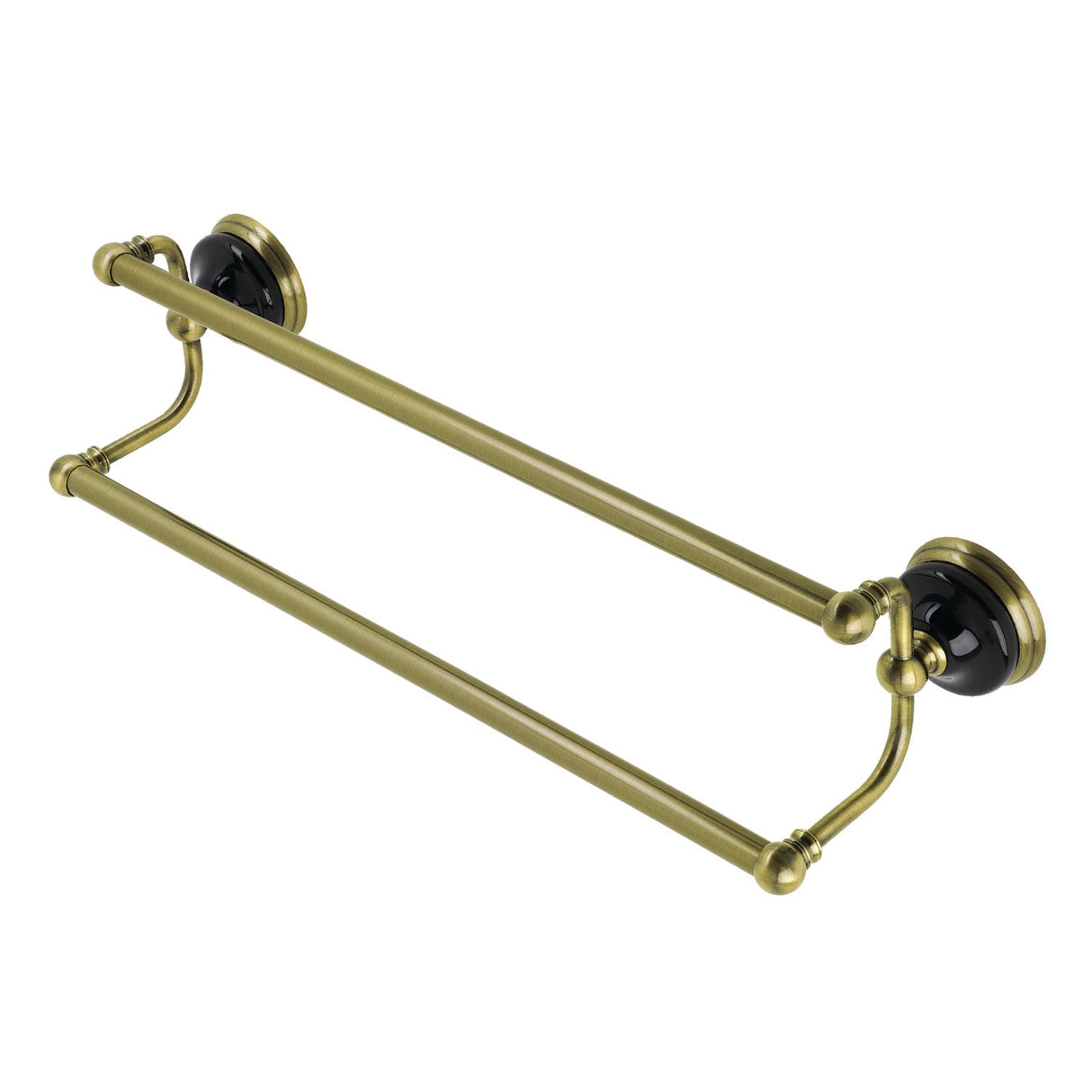 Water Onyx BA9113AB 24-Inch Dual Towel Bar, Antique Brass