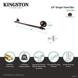 Templeton BA9911ORB 24-Inch Towel Bar, Oil Rubbed Bronze