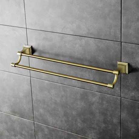 Monarch BAH6123BB Dual Towel Bar, Brushed Brass