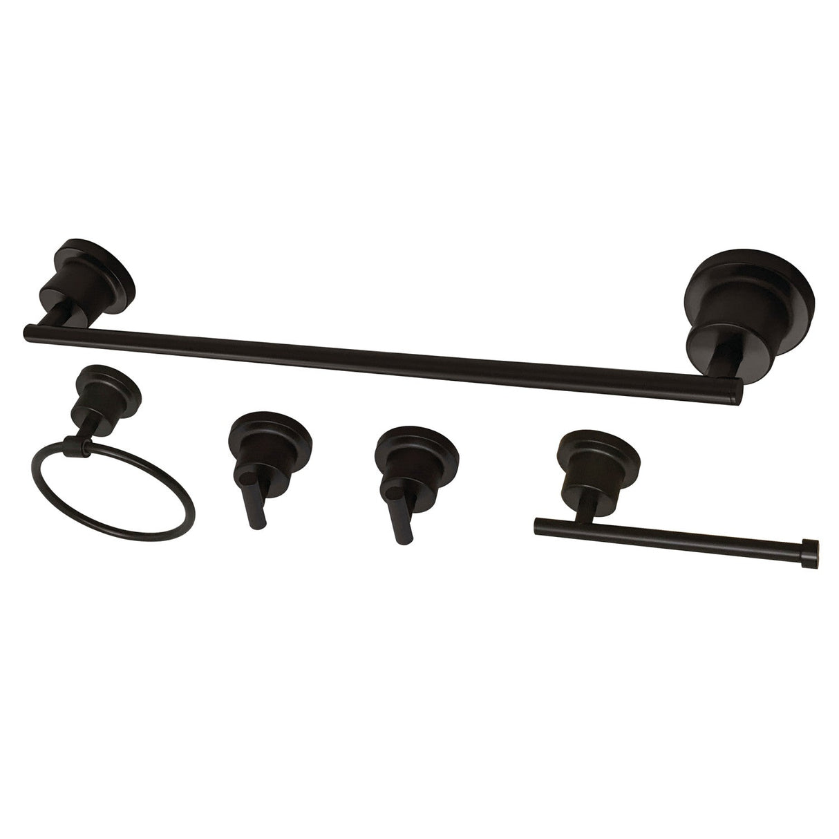 Concord BAH8212478ORB 5-Piece Bathroom Hardware Set, Oil Rubbed Bronze