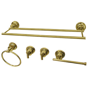 Concord BAH821318478PB 5-Piece Bathroom Hardware Set, Polished Brass