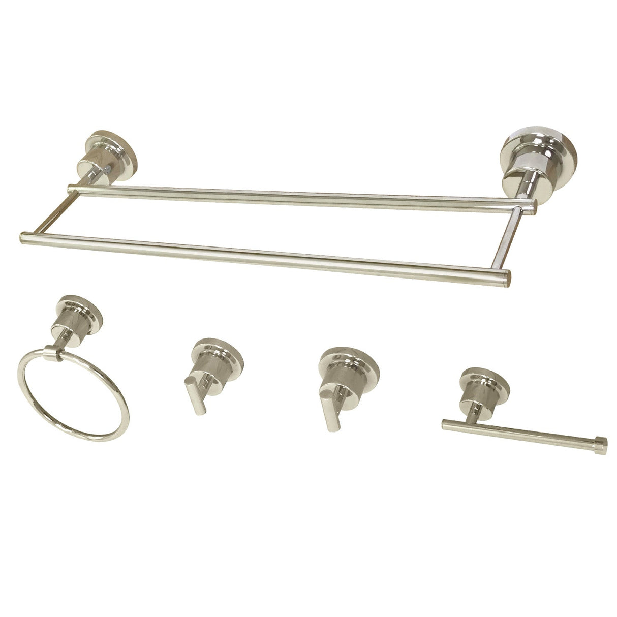 Concord BAH821318478PN 5-Piece Bathroom Hardware Set, Polished Nickel
