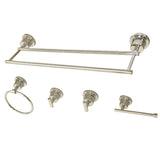 Concord BAH821318478PN 5-Piece Bathroom Hardware Set, Polished Nickel