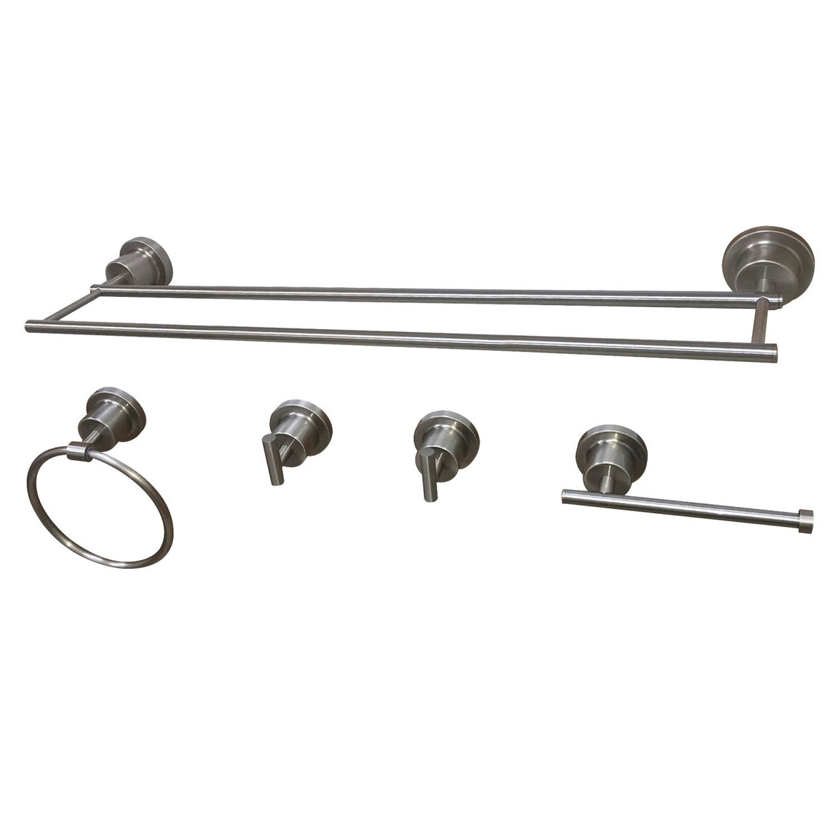 Concord BAH821318478SN 5-Piece Bathroom Hardware Set, Brushed Nickel
