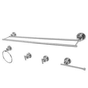 Concord BAH821330478C 5-Piece Bathroom Hardware Set, Polished Chrome