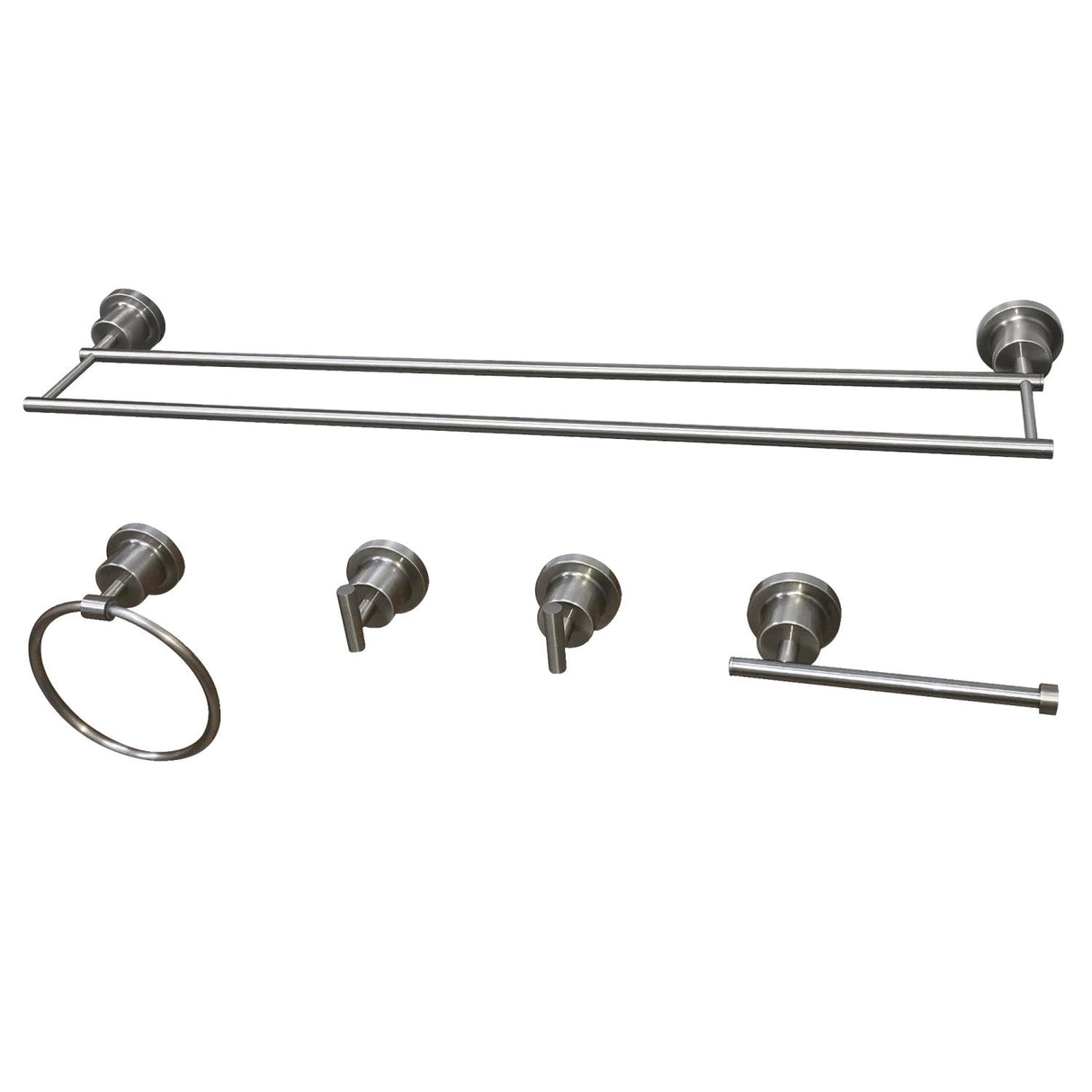 Concord BAH821330478SN 5-Piece Bathroom Hardware Set, Brushed Nickel