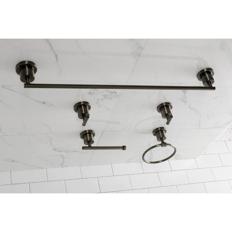 Concord BAH82134478AB 5-Piece Bathroom Hardware Set, Antique Brass