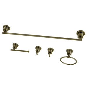 Concord BAH82134478AB 5-Piece Bathroom Hardware Set, Antique Brass
