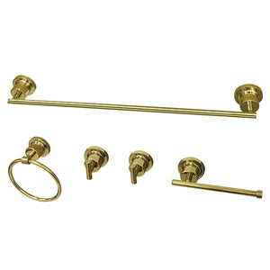 Concord BAH82134478PB 5-Piece Bathroom Hardware Set, Polished Brass