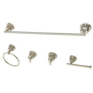 Concord BAH82134478PN 5-Piece Bathroom Hardware Set, Polished Nickel