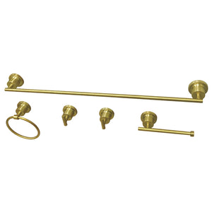 Concord BAH82134478SB 5-Piece Bathroom Hardware Set, Brushed Brass