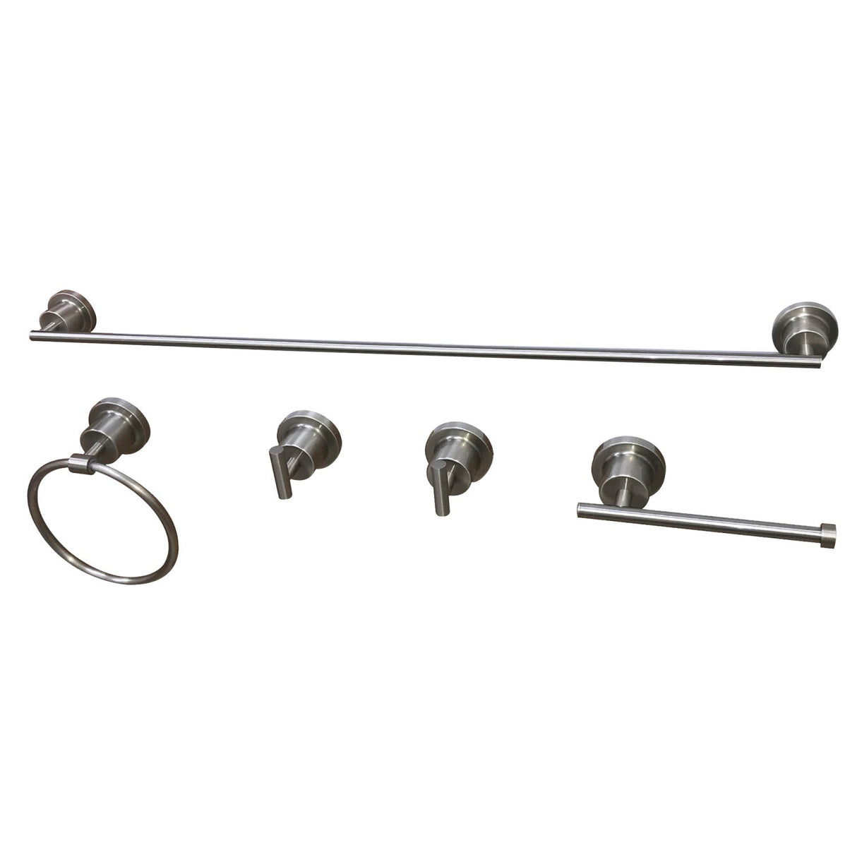 Concord BAH82134478SN 5-Piece Bathroom Hardware Set, Brushed Nickel