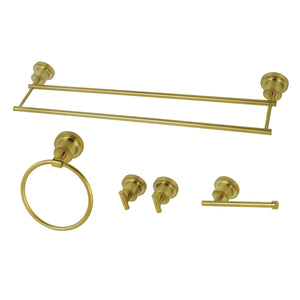Concord BAH8213478SB 5-Piece Bathroom Hardware Set, Brushed Brass