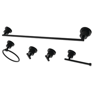 Concord BAH8230478MB 5-Piece Bathroom Hardware Set, Matte Black